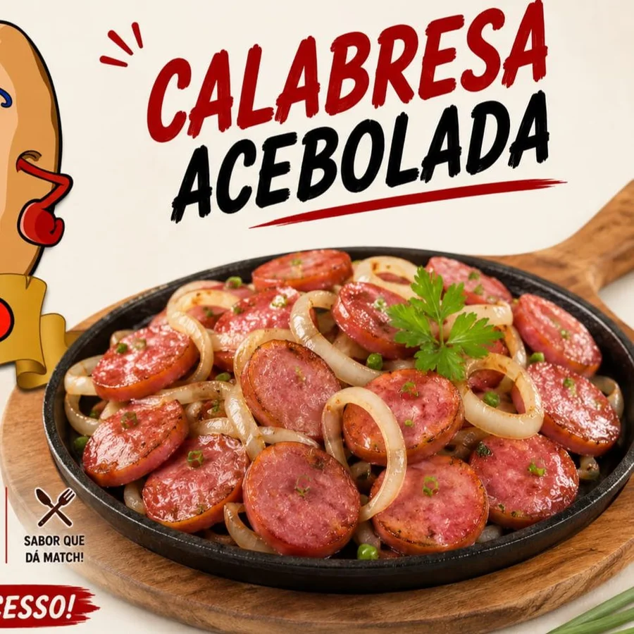 Calabresa Acebolada — lanche delivery Vila Maria Baixa, zona norte de São Paulo