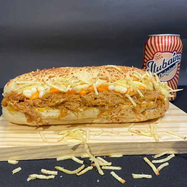 Frango louco na baguete - melhor frango louco delivery Vila Maria